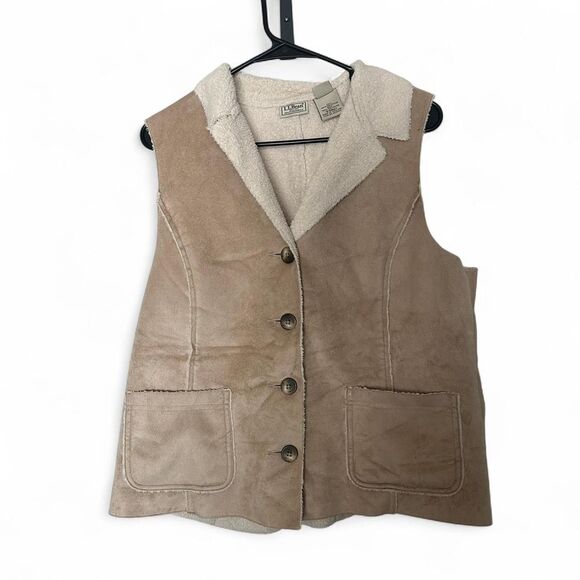 Llbean Women's Tan and Brown Gilet - Picture 5 of 5